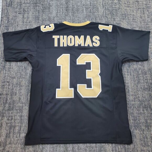 UNSIGNED CUSTOM Sewn Stitched Michael Thomas Black Jersey - Mens XL Hofsm - Picture 1 of 10